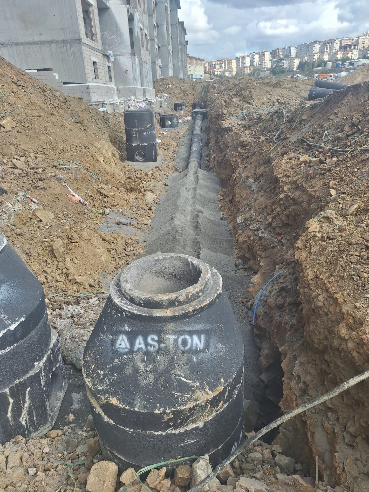 Tuzla TOKİ — kanal ve boru sistemi